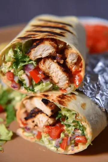 Chipotle Ranch Grilled Chicken Burrito