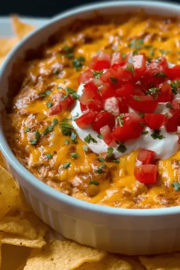 Crockpot Chili Cheese Dip
