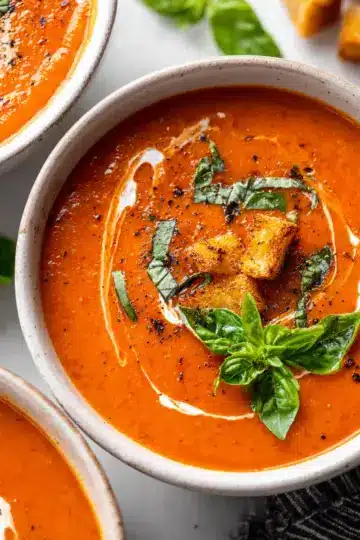 Roasted Tomato Basil Soup