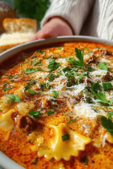 (Easy) Creamy Lasagna Soup