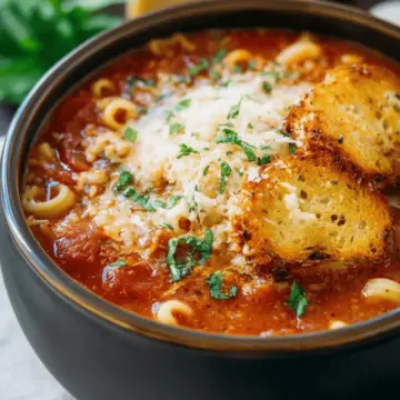 Crockpot Chicken Parmesan Soup
