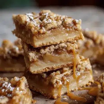 Salted Caramel Apple Pie Bars