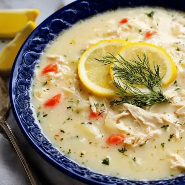 Quick Greek Lemon Chicken Soup (Avgolemono)
