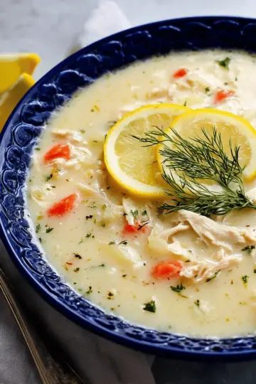 Quick Greek Lemon Chicken Soup (Avgolemono)