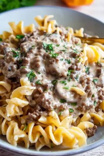 Ground Beef Stroganoff