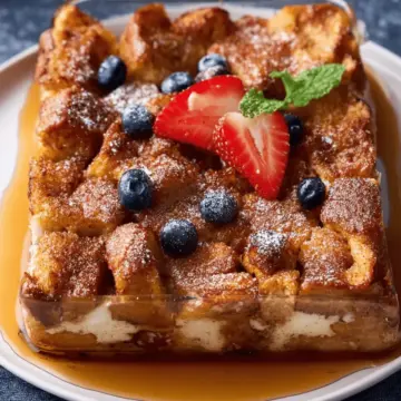 Hawaiian Roll French Toast Casserole