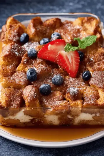 Hawaiian Roll French Toast Casserole