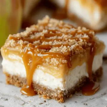 Caramel Apple Cheesecake Bars