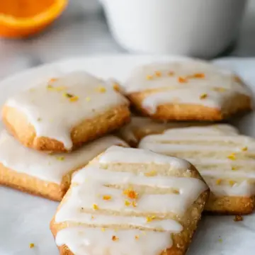 Cardamom Shortbread Cookies with Orange Glaze Recipe