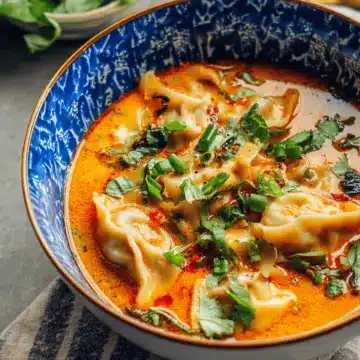 Red Curry Dumpling Soup
