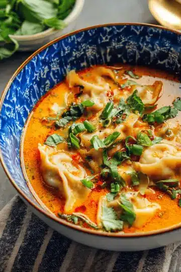 Red Curry Dumpling Soup
