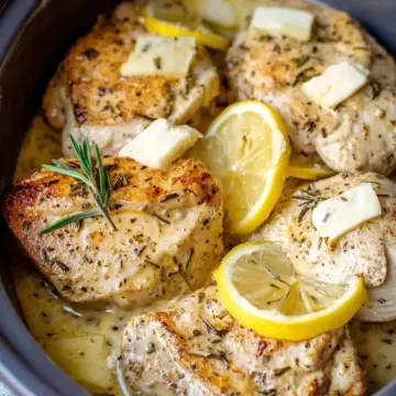 Slow Cooker Creamy Lemon Chicken