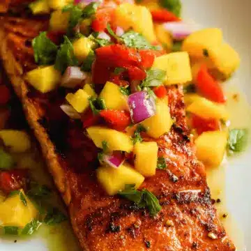 Grilled Salmon with Mango Salsa