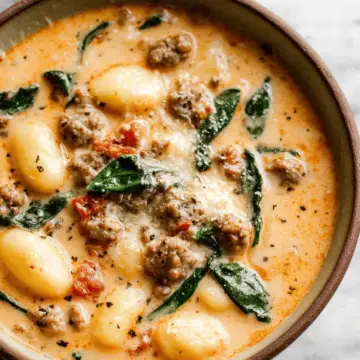 Creamy Italian Sausage Gnocchi Soup