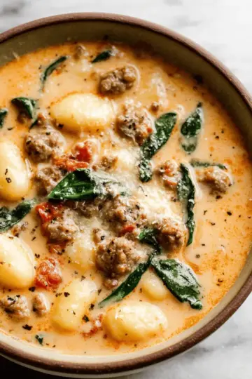 Creamy Italian Sausage Gnocchi Soup