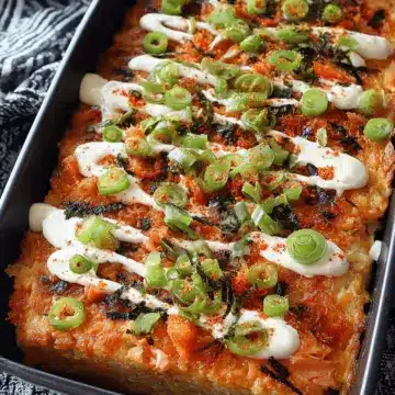 Spicy Salmon Sushi Bake (Viral Recipe)