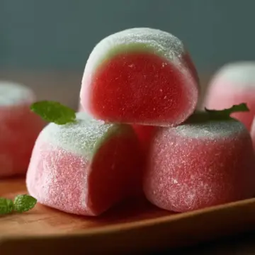 Watermelon Mochi