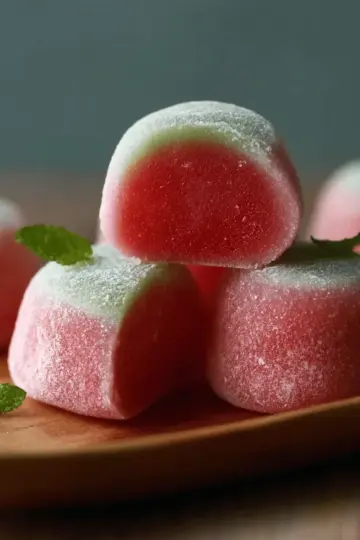 Watermelon Mochi