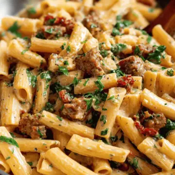 Creamy Tuscan Sausage Pasta
