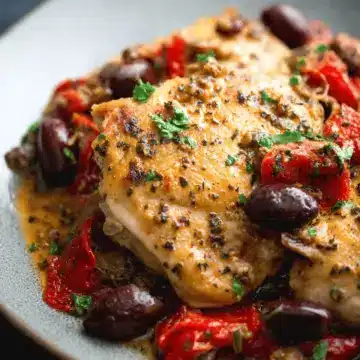 Slow Cooker Mediterranean Chicken