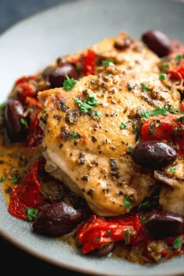 Slow Cooker Mediterranean Chicken