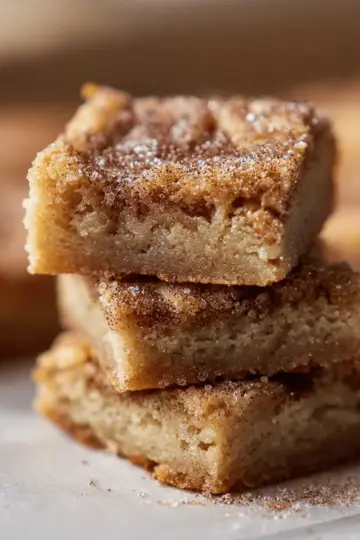 Cinnamon Sugar Blondies