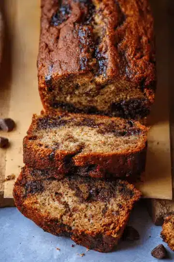 chocolate chunk espresso banana bread