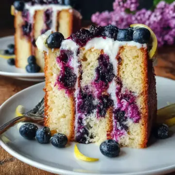 Vegan Lemon Blueberry Cake