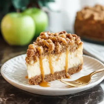 Apple Crumble Cheesecake