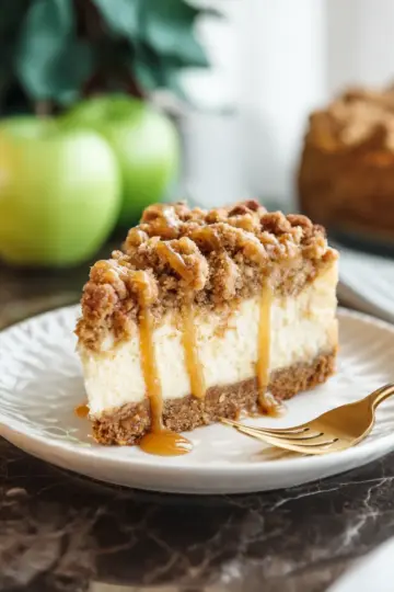 Apple Crumble Cheesecake