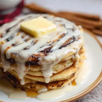 Delicious Cinnamon Roll Pancakes Recipe
