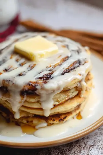 Delicious Cinnamon Roll Pancakes Recipe