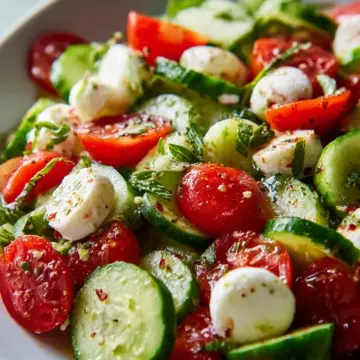 Cucumber Caprese Salad Recipe
