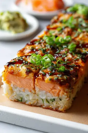 Salmon Sushi Bake