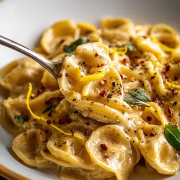 Creamy roast garlic and lemon pasta sauce