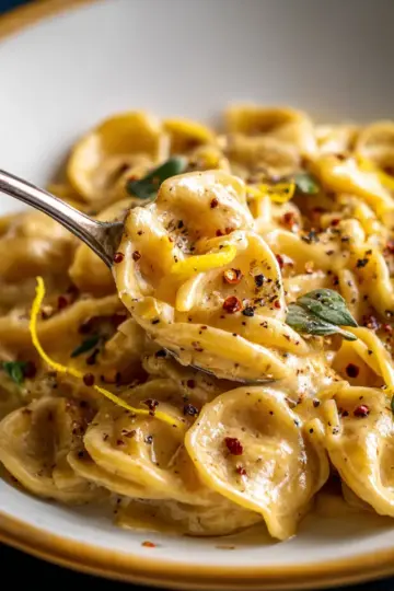 Creamy roast garlic and lemon pasta sauce