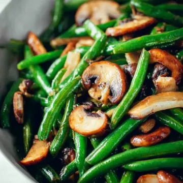 Green Beans and Mushrooms