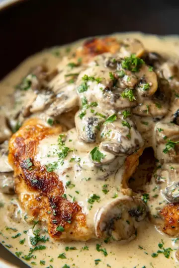 Creamy Garlic Mushroom Chicken