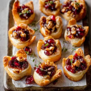 Cranberry Brie Bites