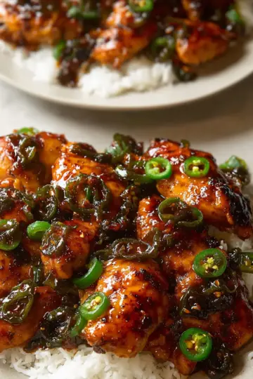 Sticky Jalapeno Chicken