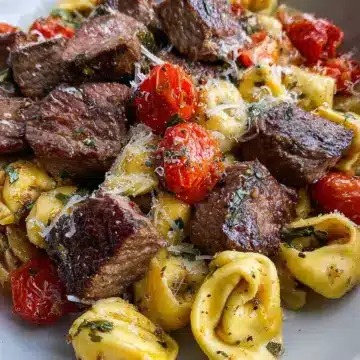 Garlic Parmesan Steak Tortellini