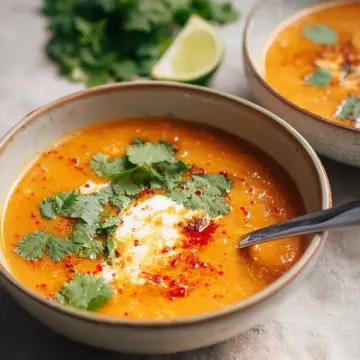 Thai Coconut Red Lentil Soup