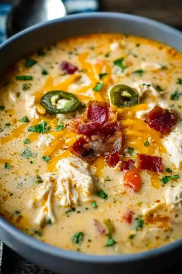 Chicken Jalapeno Popper Soup