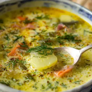 Dill Pickle Soup (Polish Zuppa Ogórkowa)