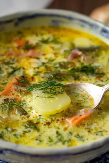 Dill Pickle Soup (Polish Zuppa Ogórkowa)
