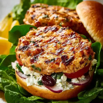 Greek Chicken Burgers