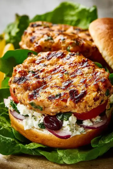 Greek Chicken Burgers