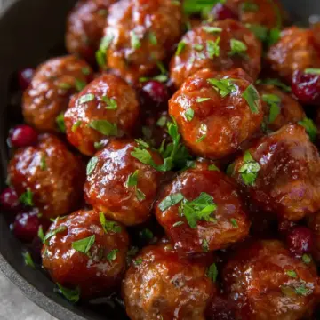 Cranberry Meatballs (Quick & Easy)