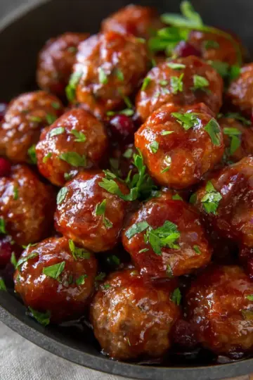 Cranberry Meatballs (Quick & Easy)