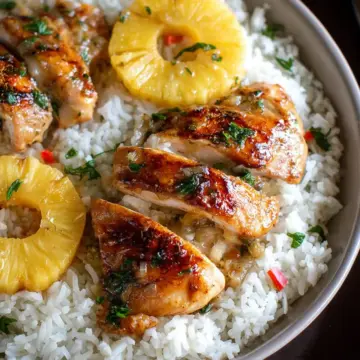 Easy Juicy Pineapple Chicken and Rice Recipe
